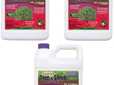 Bonide # 611 Gallon Annual Tree & Shrub Liquid Systemic Insect Control - Quantity of 3 bottles Cheap