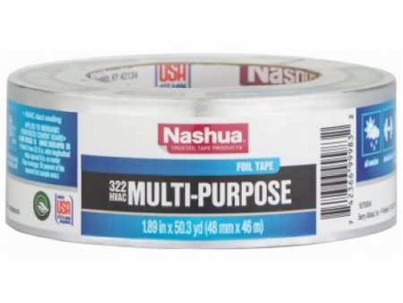 Nashua 322 1541239 1.89  x 50  Yard Roll Of Silver HVAC Foil Tape - Quantity of 2 Discount