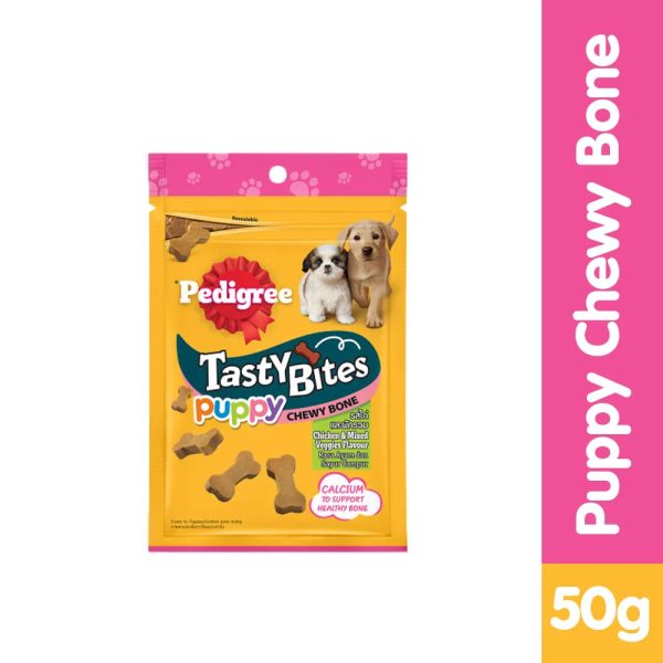 [NOT FOR SALE] PEDIGREE® TASTY BITES™  Puppy Chewy Bone 50g Discount