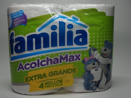 PAPEL HIGIÉNICO FAMILIA ACOLCHAMAX 3EN1 X 4 Sale