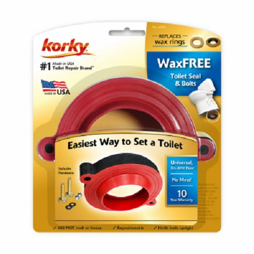 Korky 6000BP Wax Free Toilet Flange Seal Gasket - Quantity of 8 Supply