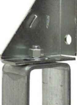 National N104-638 Galvanized Single Box Rail Barn Door Support Bracket - Quantity of 5 Cheap