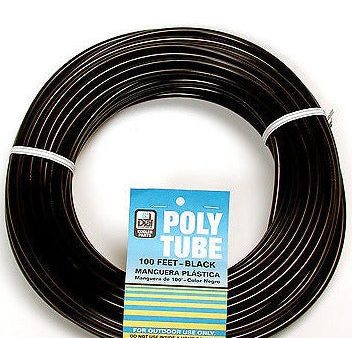 Dial Mfg 4321 100  x 1 4  OD Black Poly Water Supply Line Tube Tubing - Quantity of 20 rolls For Sale