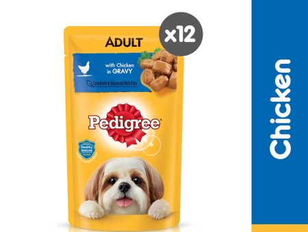 PEDIGREE® Dog Food Wet Adult Chicken 130g [12pcs] Online Hot Sale