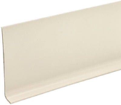 M D Building 75275 4  x 4  Almond .080 Vinyl Cove Wall Base Moulding - Quantity of 12 Sale