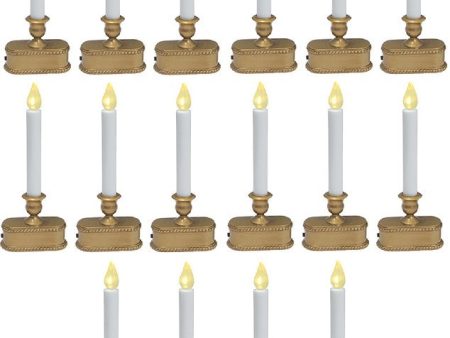 Sylvania V1533-88 9  Battery Operated Gold LED Window Candle - Quantity of 16 Cheap