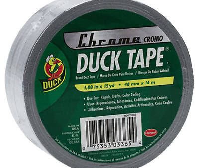 Shurtech 1303158 1.88  x 45  Chrome Duck Duct Tape - Quantity of 12 Online Hot Sale