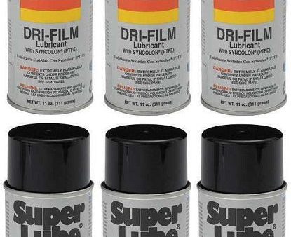 Synco Super Lube 11016 11 oz Can Of Dri-FIlm Lubricant - Quantity of 6 For Discount