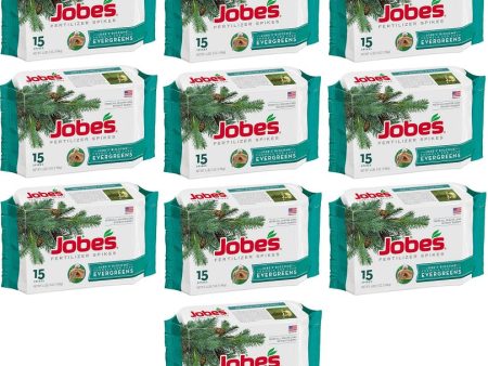 Jobe s 01611 15 Pack Evergreen Tree & Shrub Fertilizer Spikes - Quantity of 10 Online