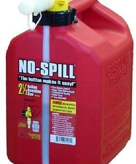 (6) No Spill 1405  2-1 2 GALLON CARB COMPLIANT GAS GASOLINE FUEL CANS For Sale