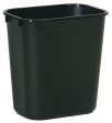 Newell FG295600BLA 28-1 8 Quart Black Rectangular Wastebasket For Sale