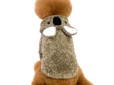 HM Brown Koala Hoodie - Buttoned Jacket For Small Pets Online Hot Sale