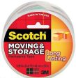 3M SCOTCH 3650 1.88  x 54.6 yd Clear Moving & Storage   Packing Tape - Quantity of 6 For Sale