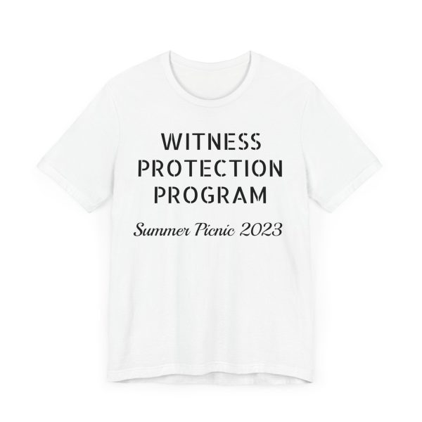 Witness Protection Program Summer Picnic  Unisex Jersey Short Sleeve Tee For Discount