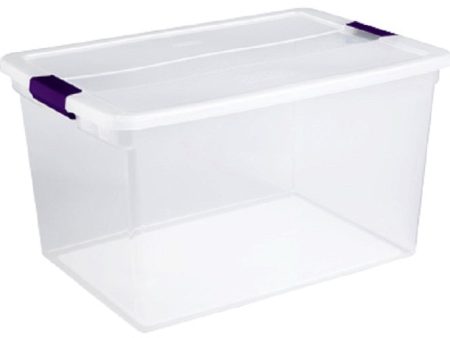 Sterilite 17511712 6 Quart Clear View Latch Storage Box - Quantity of 12 Online Sale