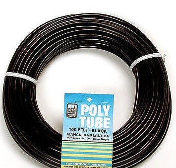 Dial Mfg 4321 100  x 1 4  OD Black Poly Water Supply Line Tube Tubing - Quantity of 5 rolls Hot on Sale