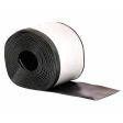 M D Bldg 93146 4  x 20  Black Vinyl Self Stick Wall Base Cove Moulding Bulk Roll - Quantity of 4 Online now