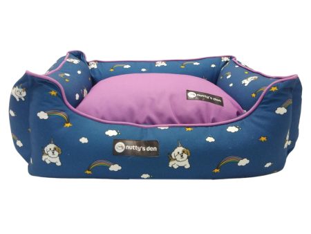 Nuttys Den Unicorn Love Lounger Bed - 100 percent Cotton Beds Online