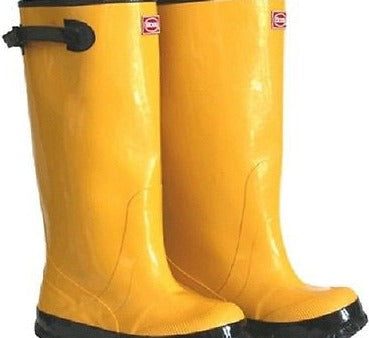 (6) pair Boss 2KP448109 Size 9 Yellow 17  HD Over The Shoe Rubber Knee Boots Online Sale