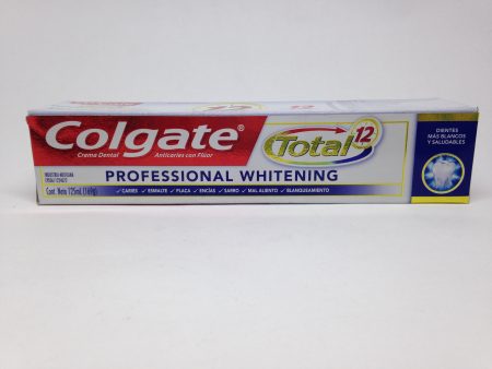 PASTA DENTAL COLGATE TOTAL PROFFESIONAL WHITE 125ML Discount