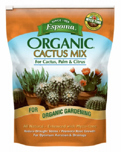 Espoma CA4 4 Quart Bag Of Organic Cactus, Palm, & Citrus Succulent Potting Mix - Quantity of 3 Fashion