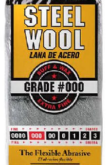 Homax 10121000 12 pack #000 Extra Fine Steel Wool Pads - Quantity of 12 Online