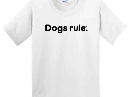 Youth Dogs rule.™ B&W T-Shirt Online Sale