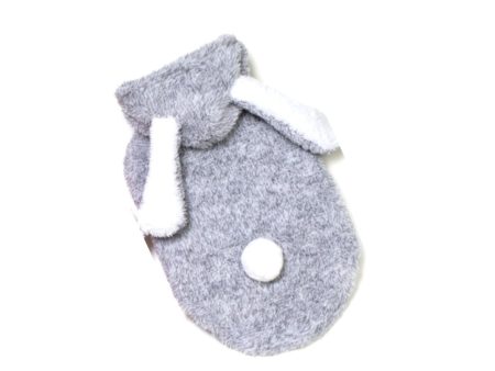 HM Grey Bunny Ears Hoodie - Warm Hoodie For Small Dogs Hot on Sale