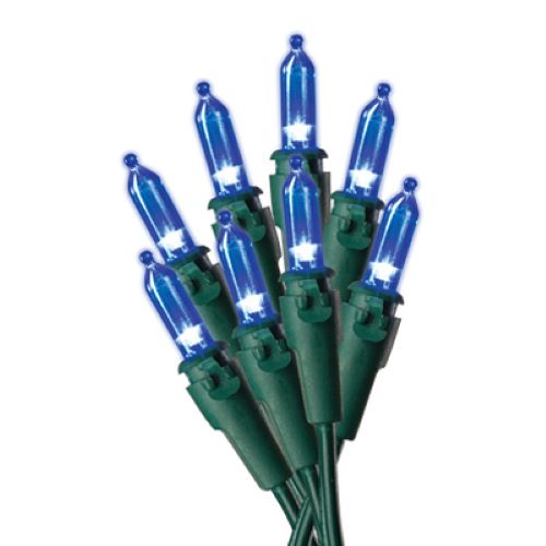 Holiday Wonderland 4054-88A 50-Count BLUE Mini Christmas Light Set - Quantity of 3 Online