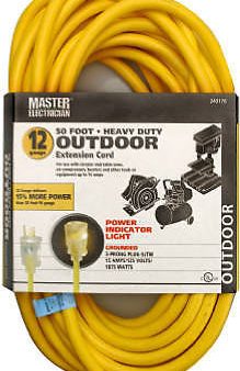 02588ME 50  12 3 SJTW-A YELLOW 15A I O EXTENSION CORD For Discount