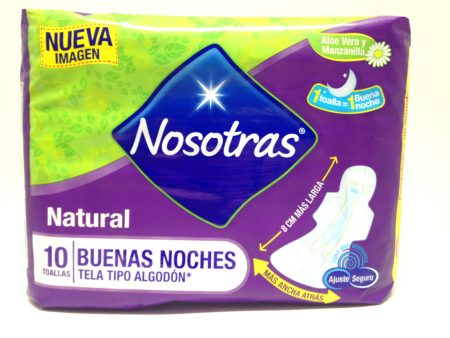 TOALLAS SANITARIAS NOSOTRAS NOCHES X 10 Discount