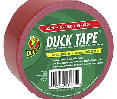 Shurtech 1265014 1.88  x 60  All Purpose Red Duck Duct Tape - Quantity of 12 Online Sale