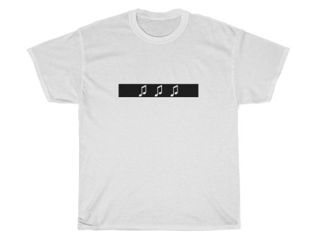 (Closed Caption - Music notes) Unisex Heavy Cotton Tee Supply