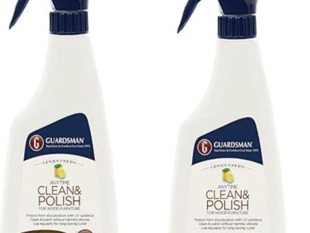 Guardsman 461300 Furniture Cleaner & Polish Wax-Free Lemon Scent 16 Oz - Quantity of 2 Online now