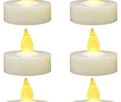 Sylvania V24301 6 Pack Of Battery Operated LED Tealight Candles - Quantity of 1 Online now