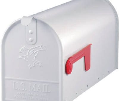 Solar Group Elite White Galvanized Standard Post Mount T1 Rural Mailbox E1100W00 - Quantity of 1 Fashion