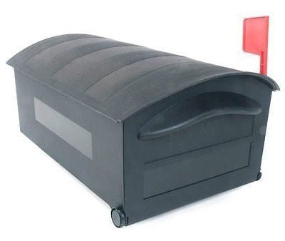 Solar Group MB515B Medium Black Polypropylene Rural Mailbox 21   x 11-1 2   x 9-1 2  - Quantity of 1 Discount