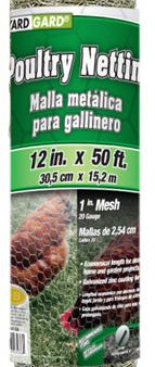 Midwest Air 308415B 12  x 50  Foot 1  Mesh Poultry Netting Chicken Wire Fencing - Quantity of 1 For Cheap