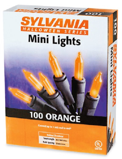 Sylvania V34700-88 100 Light Count Orange Mini Light Halloween Set - Quantity of 12 Sale