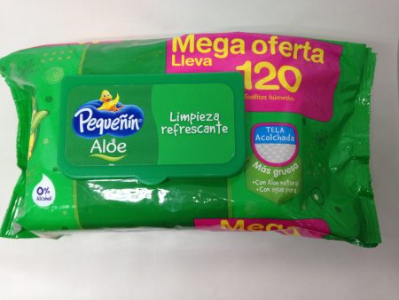 PAÑOS HÚMEDOS PEQUEÑÍN ALOE X120 Discount