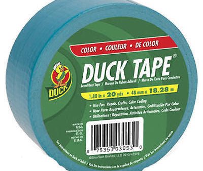 Duck Tape 1265020 1.88 x60  AQUA COLOR DUCK DUCT TAPE - Quantity of 12 rolls Sale