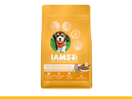 IAMS Proactive Health Dog Food Dry Puppy and Mother Chicken 3kg Hot on Sale