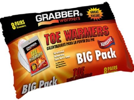 Grabber Warmers TWES8 8 pair pack Instant Heat Toe Warmers - Quantity of 2 Supply