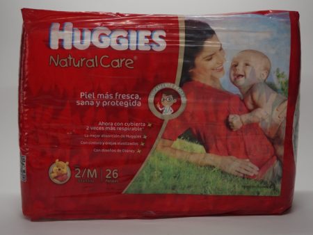 PAÑAL HUGGIES NAT CARE MEDIANO X 26 For Sale