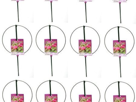 12 ea Luster Leaf 987 18  D x 30  Single Ring Folding Peony Hoop Plant Supports Online Hot Sale