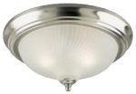 2 Westinghouse 64305 2 Light Flush Mount Brushed Nickel Ceiling Light Fixtures Supply