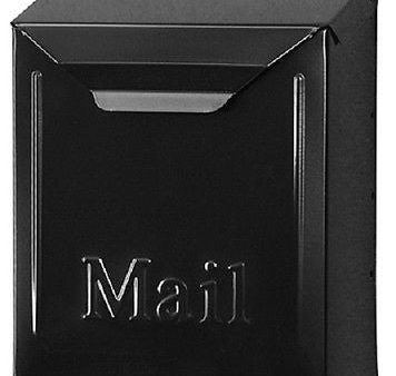 Solar Group THVK0000 Black Steel Vertical Locking Wall Mount Mailbox 10 x8 x3.5  - Quantity of 1 Cheap