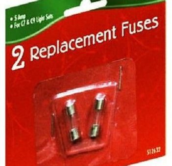 Holiday Wonderland 1015-88 2-Pack of 5 Amp Replacement Fuses for C7 & C9 Light Sets - Quantity of 10 Fashion