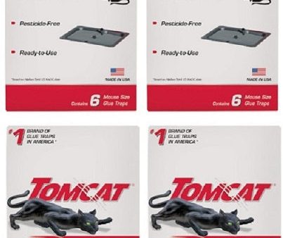 Tomcat 0362610 6-Pack Professional Strength Ready to Use Mouse Glue Traps - Quantity of 4 For Discount