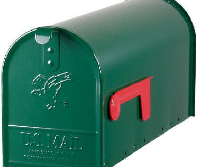 Solar Group Elite Green Galvanized Standard Post Mount T1 Rural Mailbox E1100G00 - Quantity of 1 on Sale